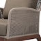 Baxton Studio Jennifer MidCentury Transitional Grey Woven Rope Mahogany Accent Chair 212-12808-ZORO - alternate 5